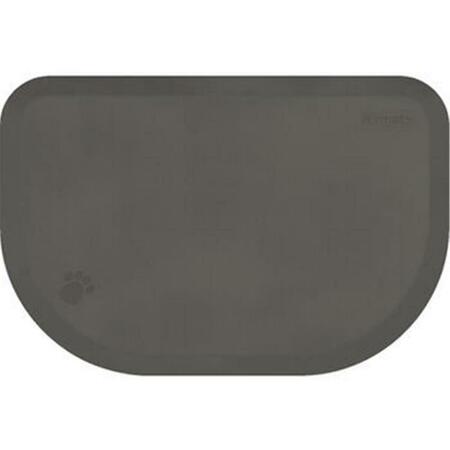 WELLNESSMATS 45 x 30 x 1 in. PetMat Large Rounded - Gray Cloud PM4530RGRY